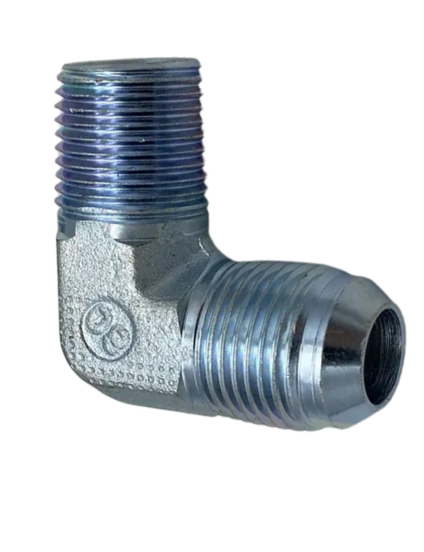 Adaptador a 90° macho JIC - macho NPT